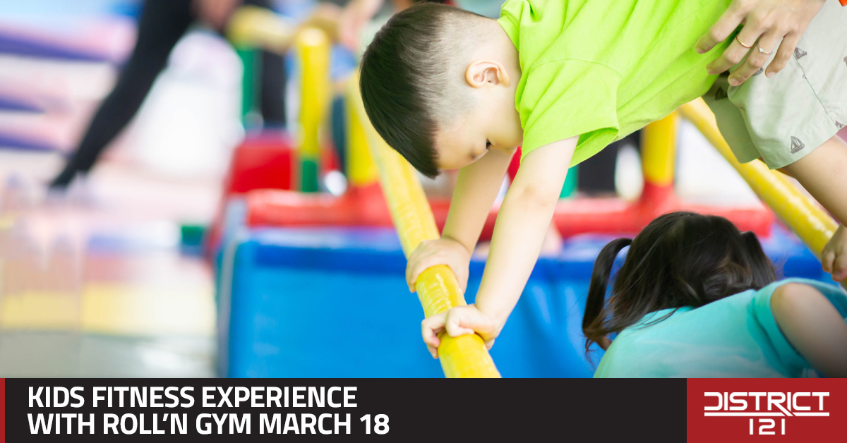 Kids fitness experience with Roll’n Gym in McKinney on March 18.