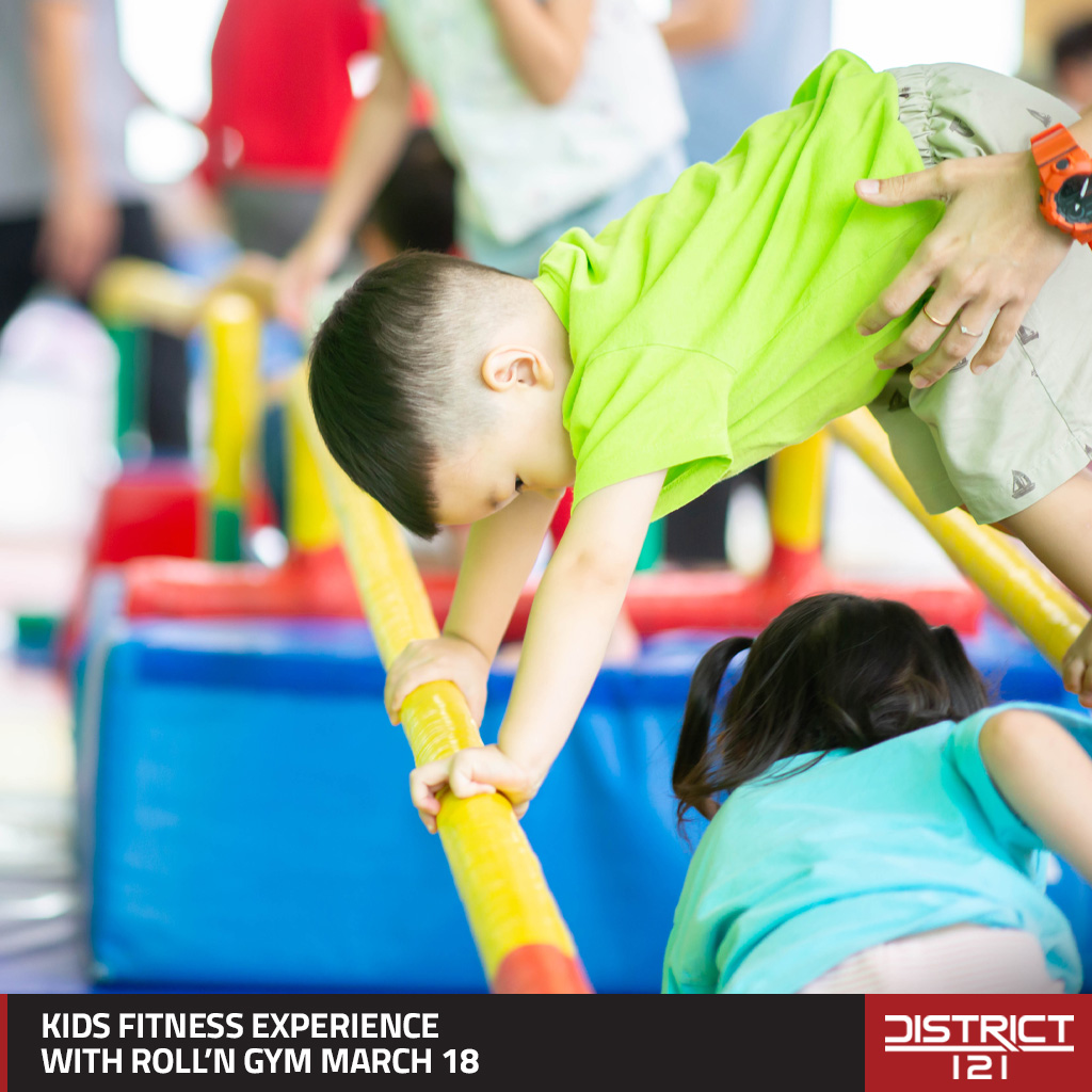 Kids fitness experience with Roll’n Gym in McKinney on March 18.