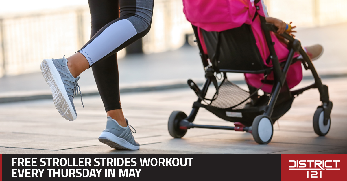Stroller Strides fitness class every Thursday in May.