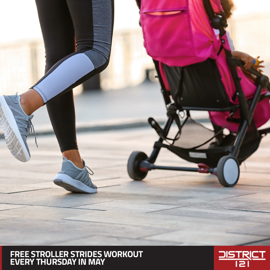 Stroller Strides fitness class every Thursday in May.