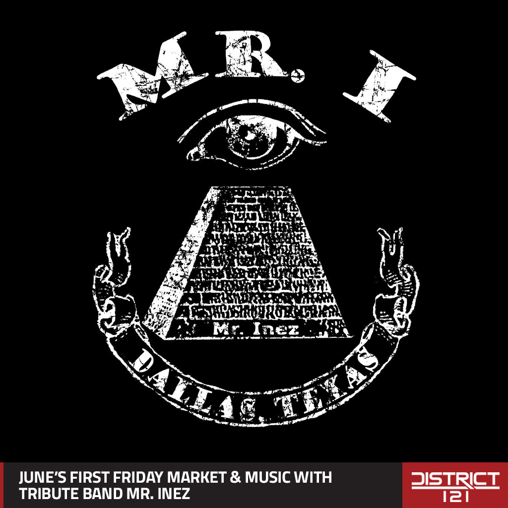 First Friday Market & Music features Mr. Inez: A Tribute to Rock.