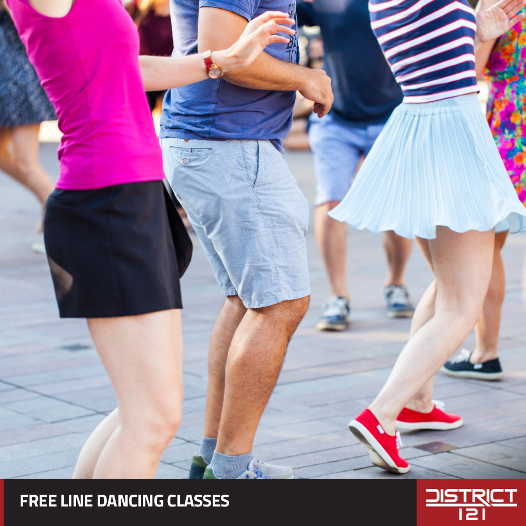Line dance class in McKinney, Texas.