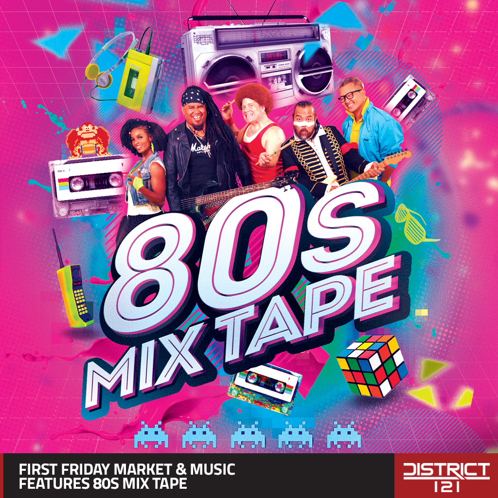 80s Mix Tape performs at McKinney’s First Friday Market & Music.